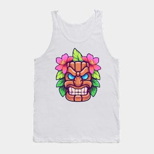 Vector Tiki Mask Tank Top